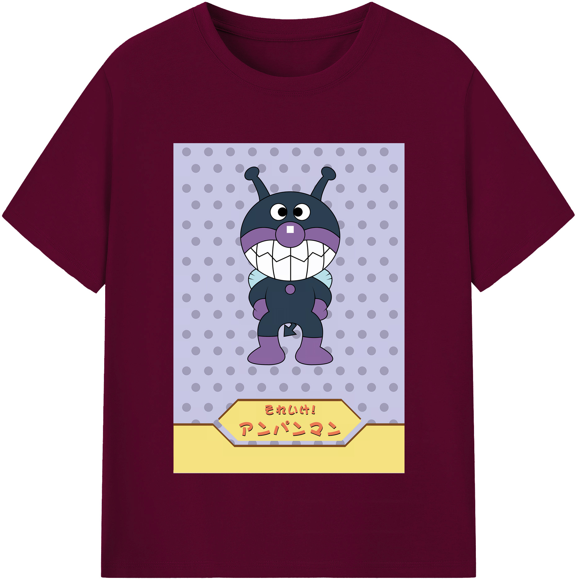 （画像用） アンパンマン Anpanman レディースカジュアルプリントTシャツ（綿100％）